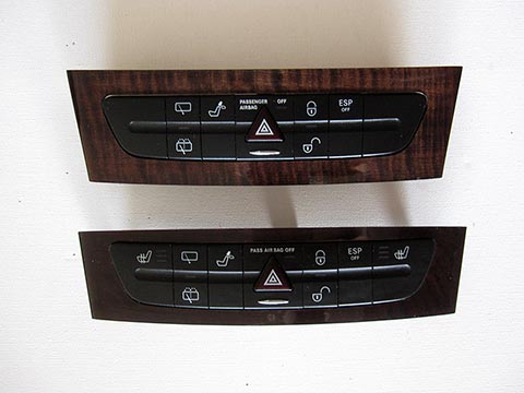 Abdeckung der ausziehbaren Schublade. Car-PC für Mercedes E-Klasse, W 211, Audio 20.