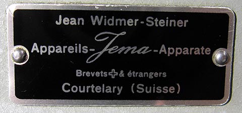 Logo Jean Widmer-Steiner für das Auswuchten von Schraubenunruhen, hergestellt in der Schweiz.