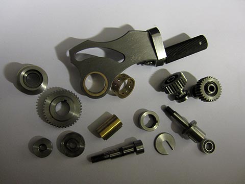 Gewindeschneidapparat Schaublin 70, Bauteile.