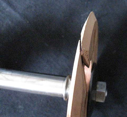 Triebzahnpoliermaschine Prata Typ 11. Holz-Polierscheibe.